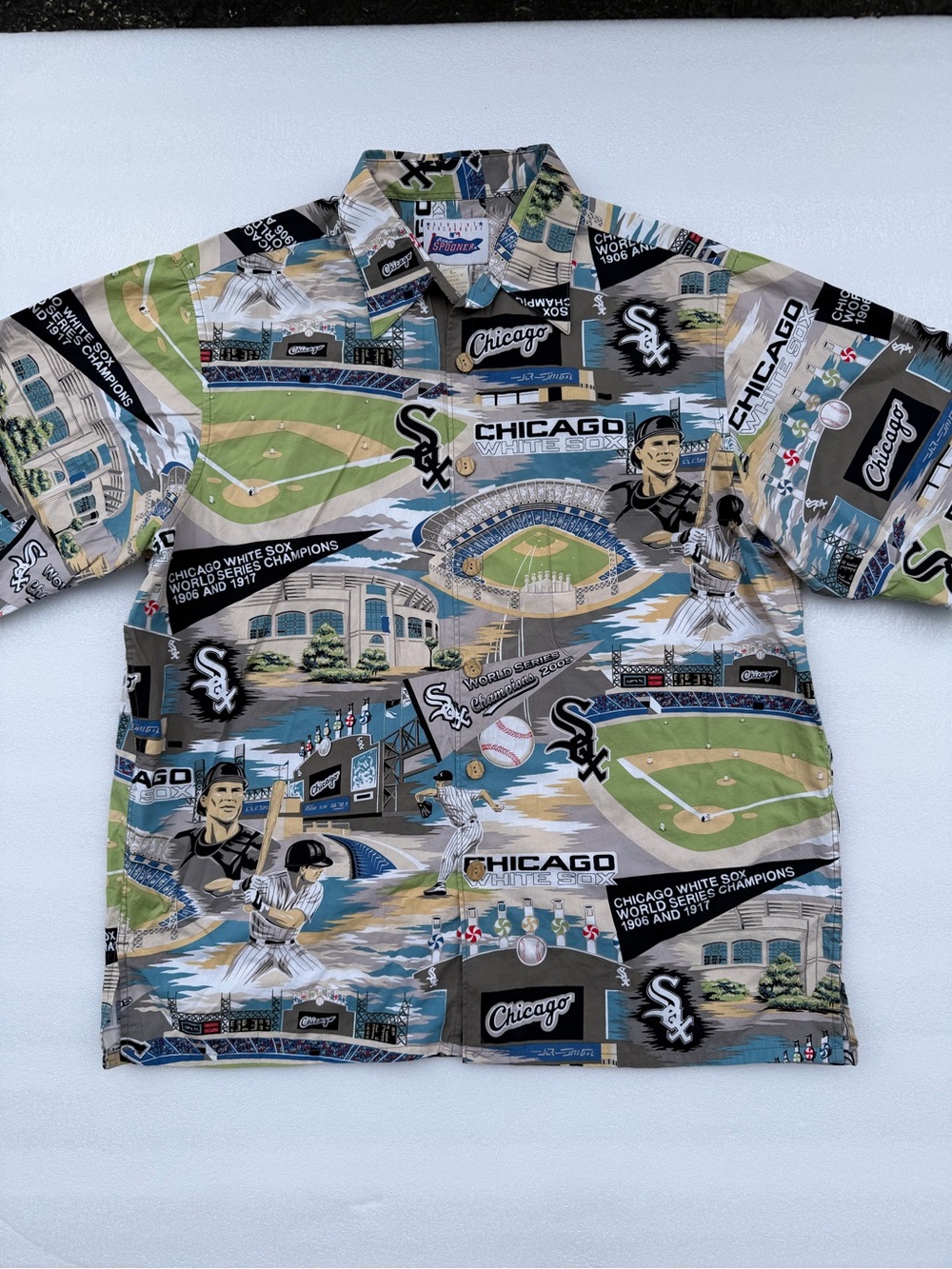 Reyn Spooner Shirt MLB Chicago White Sox World Series 2005 Shirt Size L Mens